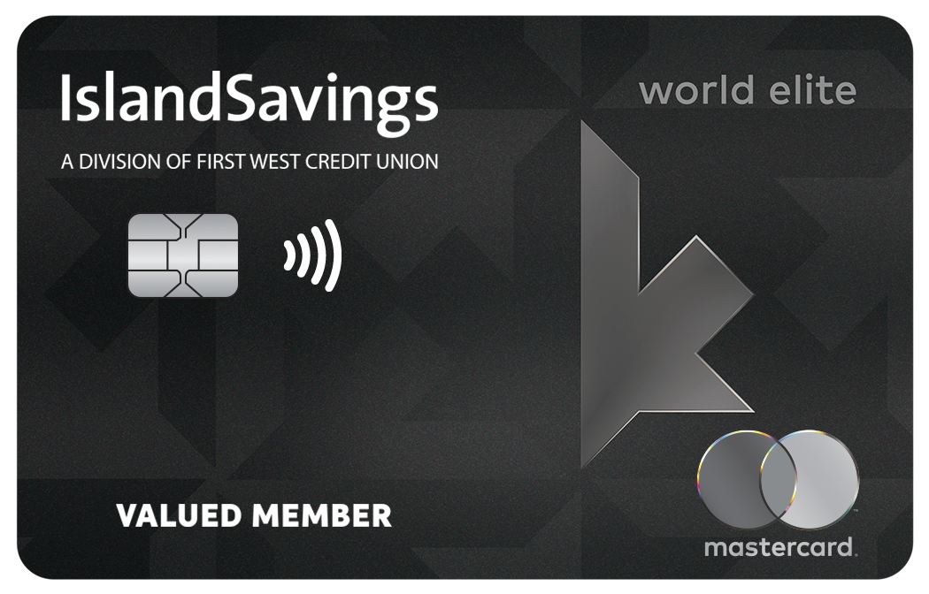 Island Savings Cash Back World Elite® Mastercard