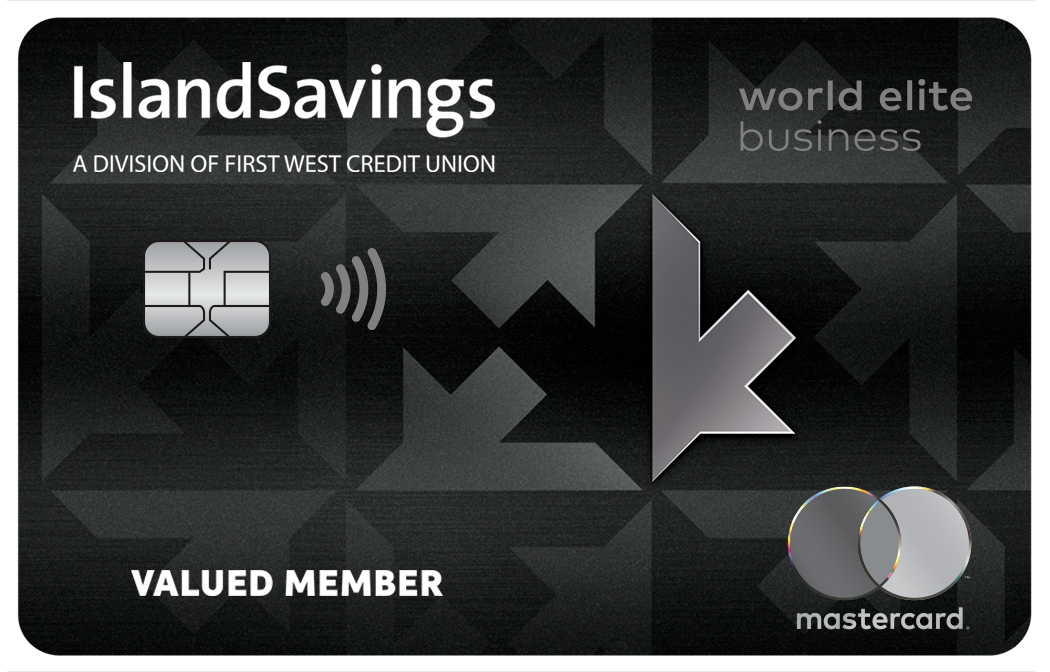 Island Savings World Elite Business Mastercard