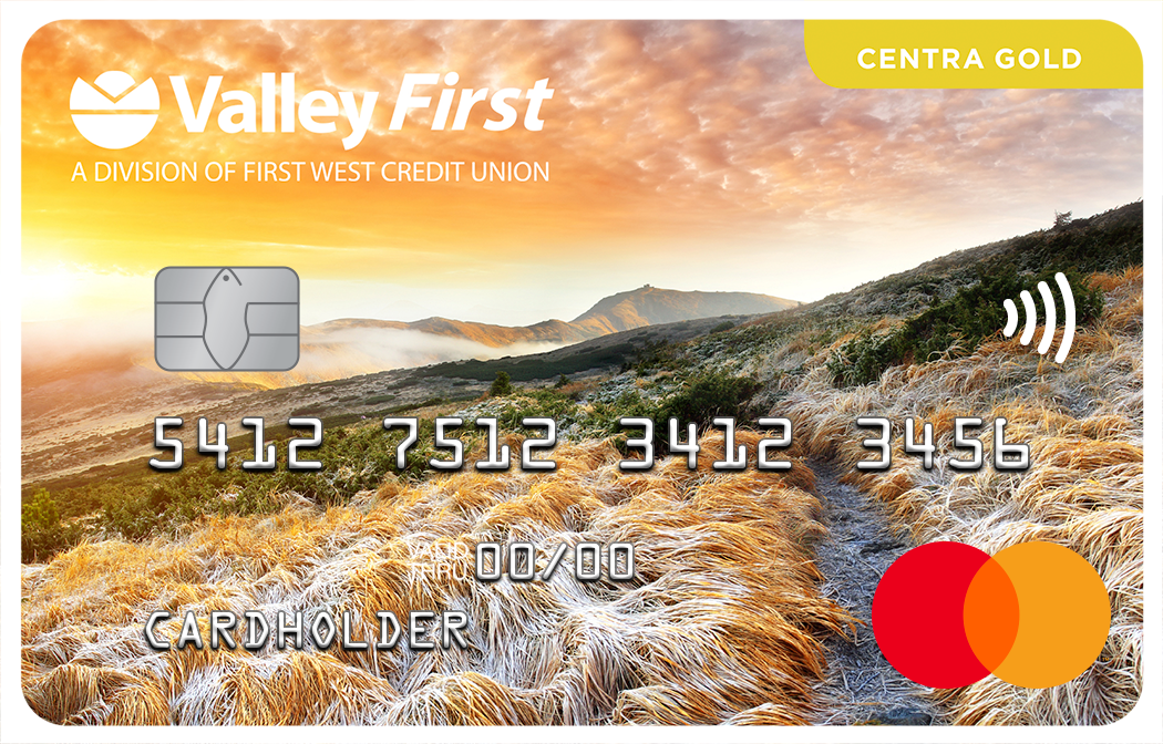 Valley First Centra Gold Mastercard®